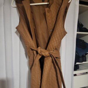 Pleather tan Vest